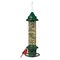 Green Squirrel Proof Bird Feeder with Perch Ring and 3-Quart Seed Capacity